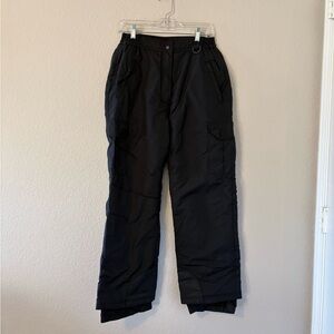 Black Cargo Snow Pants size medium